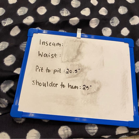 Navy Blue Polka Dot Coldwater Creek Blouse - Picture 4 of 9